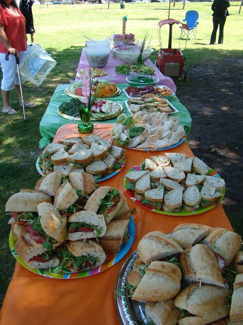 Park Birthday Party Food Ideas
 First Birthday Catering at the Park