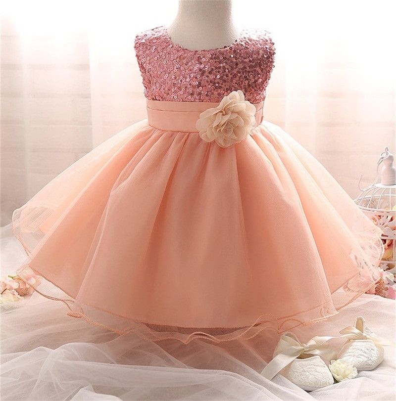 Party Dress For Baby
 Baby Kids Clothing Girl Dress Sequins Pageant Party Flower
