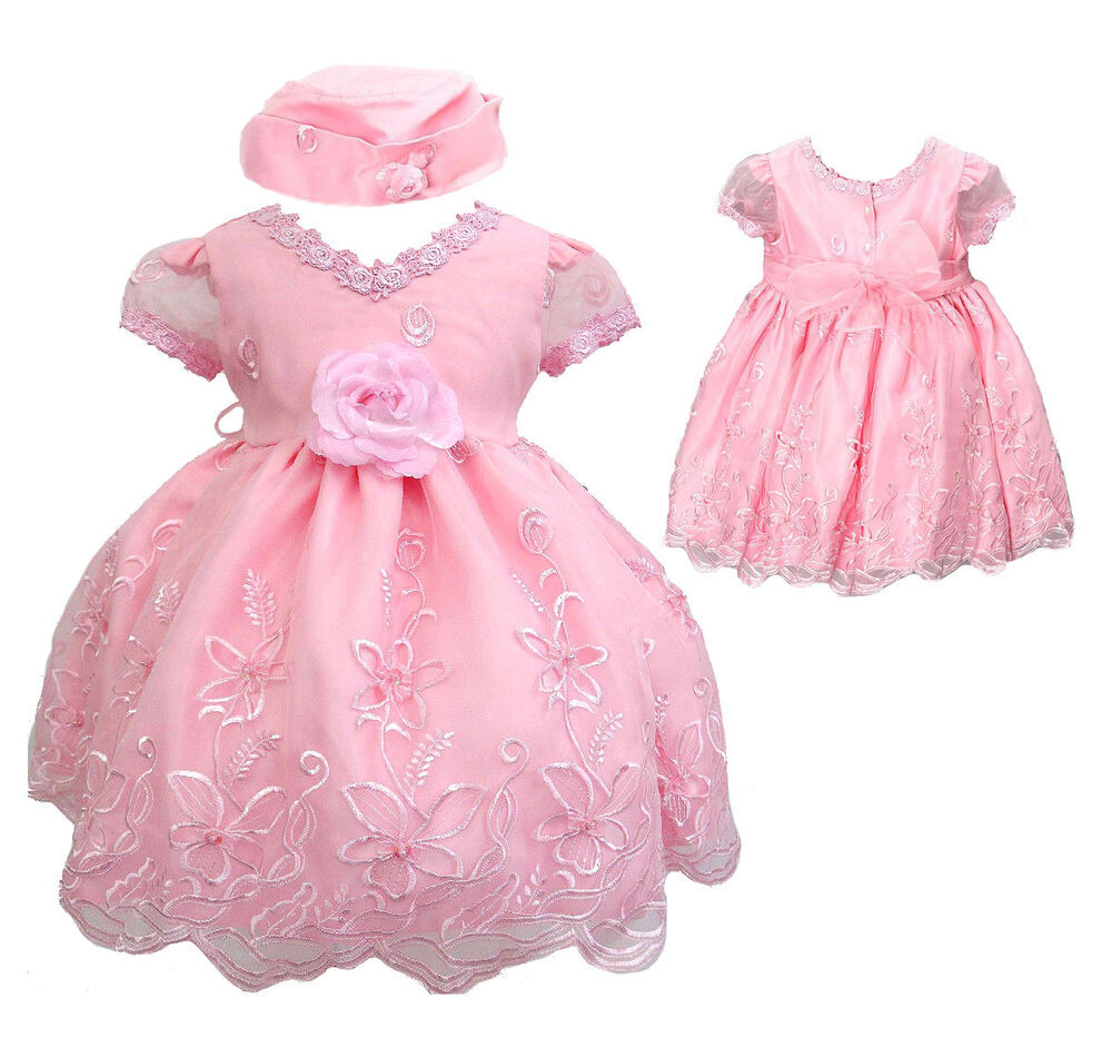Party Dress For Baby
 New Baby Infant Toddler Girl Pageant Wedding Formal Pink
