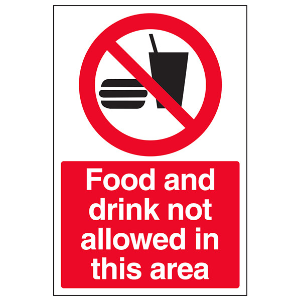 Passover Food Not Allowed
 Food And Drink Not Allowed In This Area Portrait