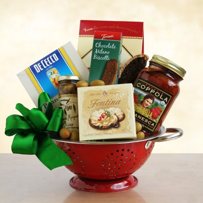 Pasta Basket Gift Ideas
 Holiday Gift Italian Pasta Style