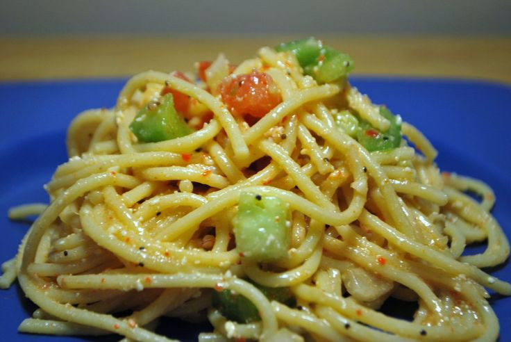 Pasta Salad With Italian Dressing And Cucumbers
 spaghetti salad w cucumbers tomato bell peppers