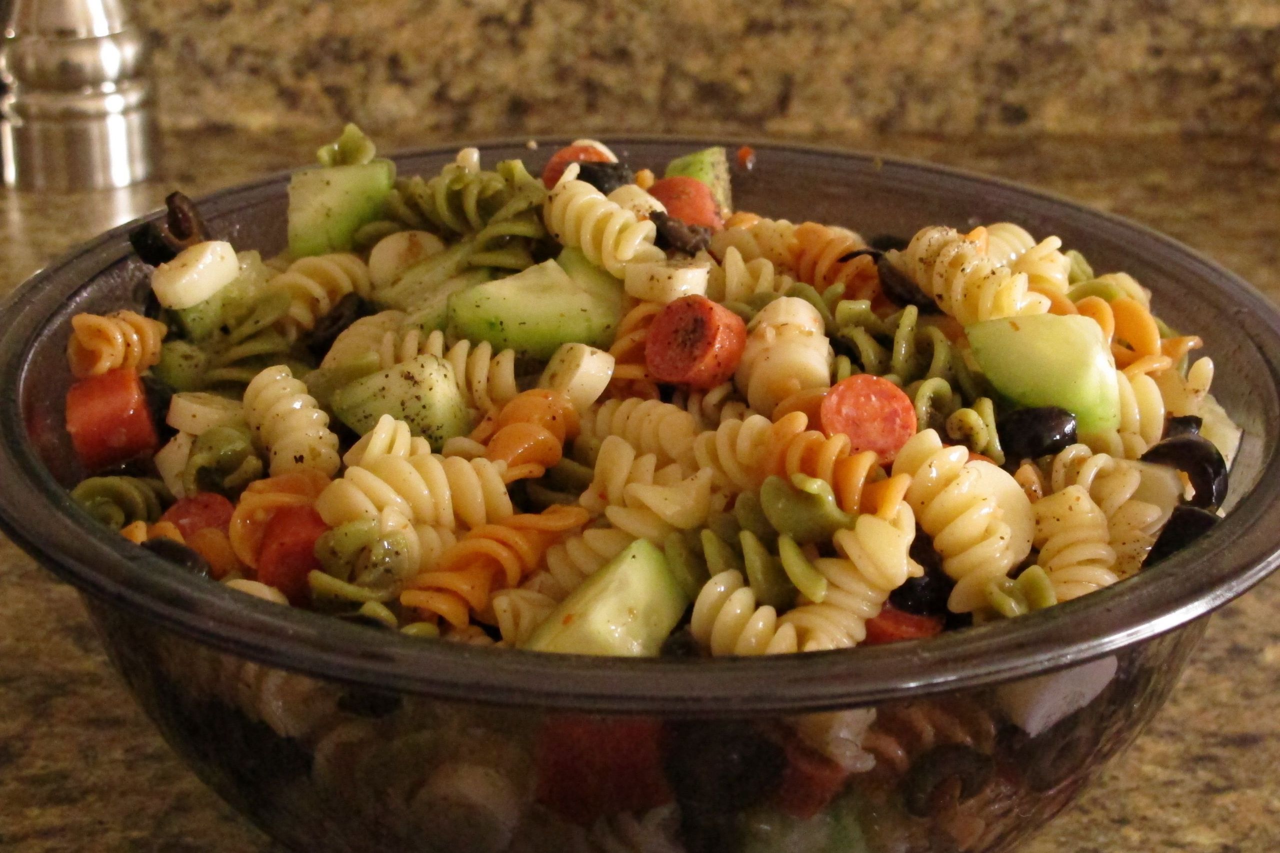 Pasta Salad With Italian Dressing And Cucumbers
 the only pasta salad i ll eat italian dressing cucumbers