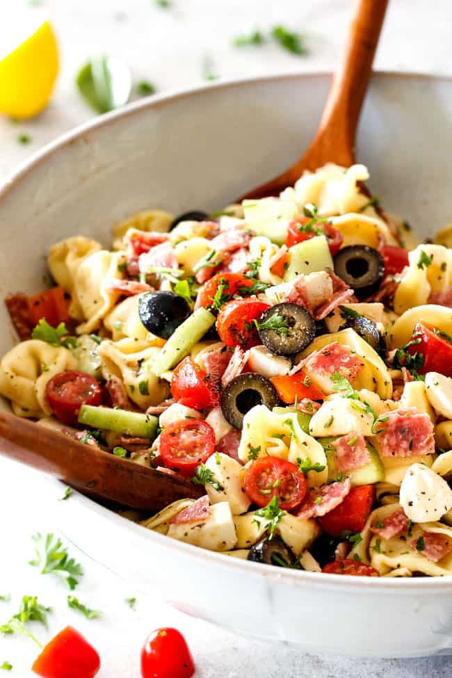 Pasta Salad With Italian Dressing And Cucumbers
 BEST Italian Pasta Salad with Tortellini
