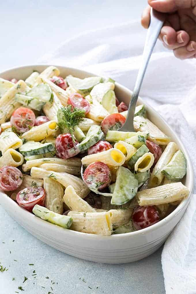 Pasta Salad With Italian Dressing And Cucumbers
 Pasta Salad Recipes With Italian Dressing And Cucumbers