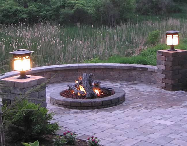 Patio Gas Fire Pit
 54 Inch Round Outdoor Gas Fire Pit