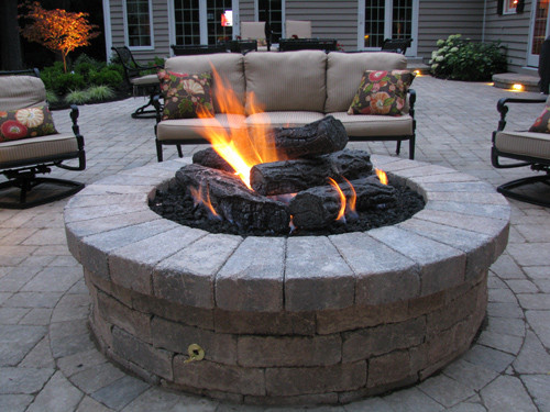 Patio Gas Fire Pit
 Dayton Outdoor Gas Fire pits and Patio Fireplaces