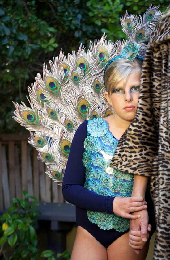 Peacock Halloween Costumes DIY
 DIY Peacock Costume Made From graphs