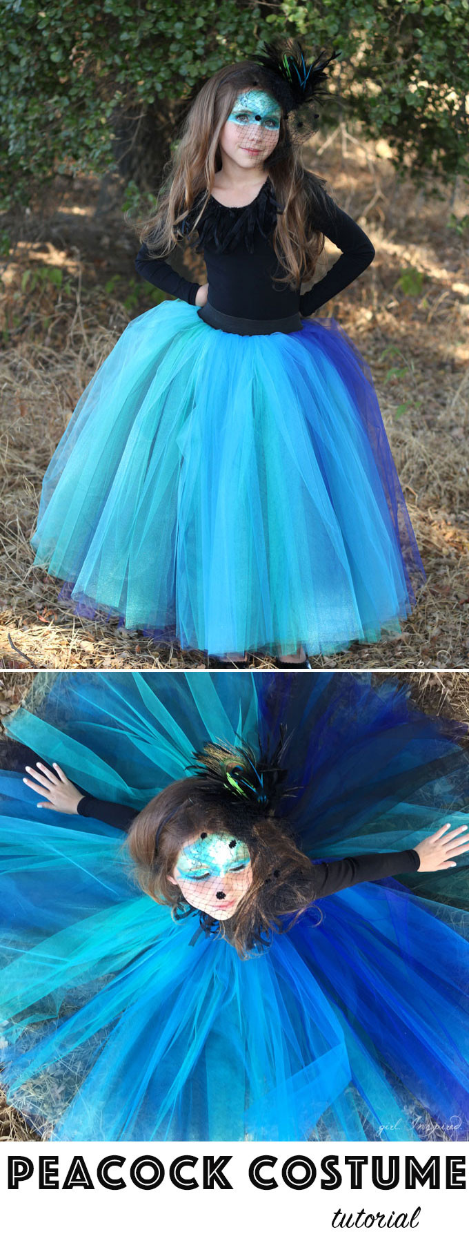 Peacock Halloween Costumes DIY
 Peacock Costume girl Inspired