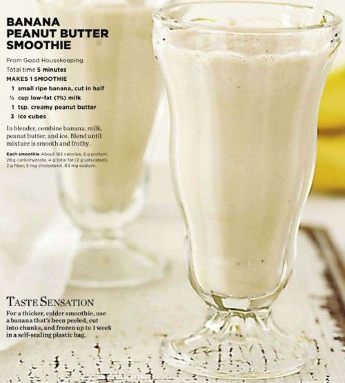 Peanut Butter Smoothie Recipes
 Banana Peanut Butter Smoothie Recipe