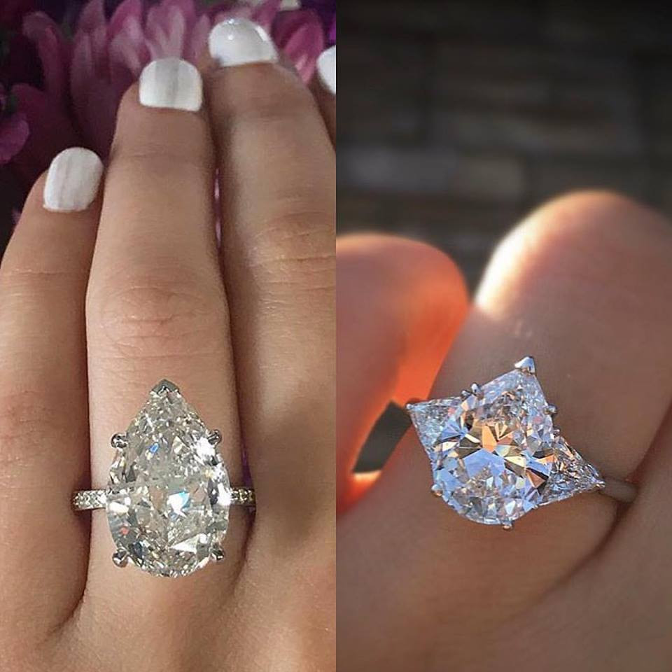 Pear Shaped Diamond Engagement Rings
 Perfect Pear Shaped Engagement Rings Designers & Diamonds