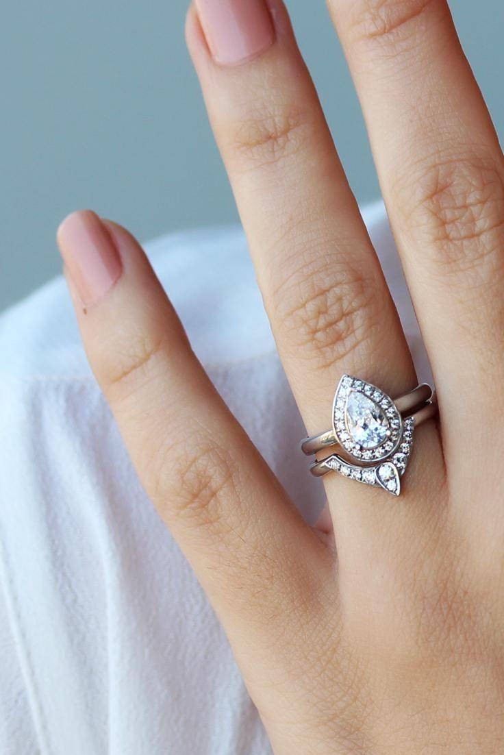 Pear Shaped Engagement Rings With Wedding Bands
 2019 Latest Pear Shaped Engagement Rings And Wedding Band