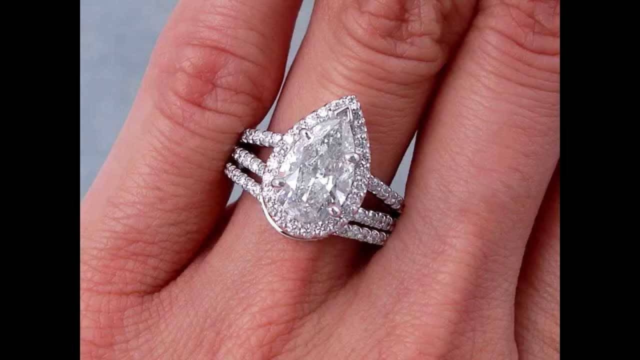 Pear Shaped Engagement Rings With Wedding Bands
 15 of Pear Shaped Engagement Rings With Wedding Bands