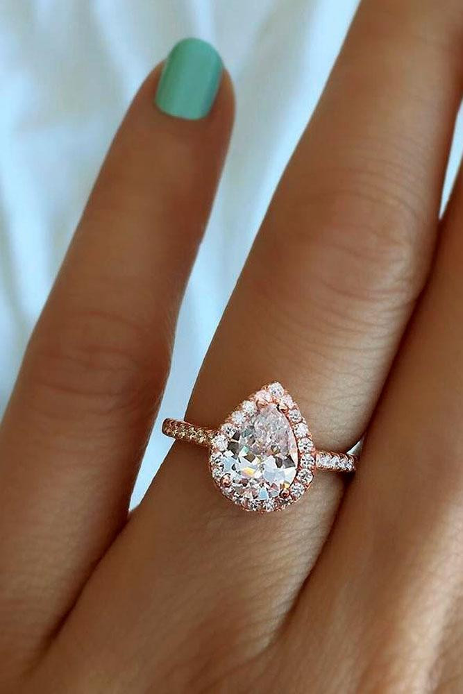 Pear Shaped Engagement Rings With Wedding Bands
 21 Stunning Pear Shaped Engagement Rings