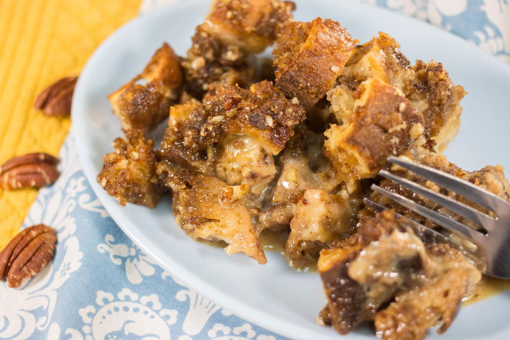 Pecan Pie Bread Pudding
 Old Fashioned Pecan Pie Bread Pudding