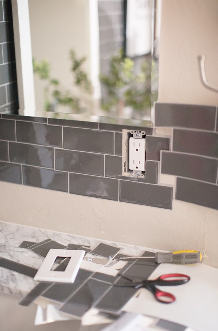 Peel And Stick Tile Bathroom
 Transform Your Bathroom with Peel and Stick Backsplash Tiles