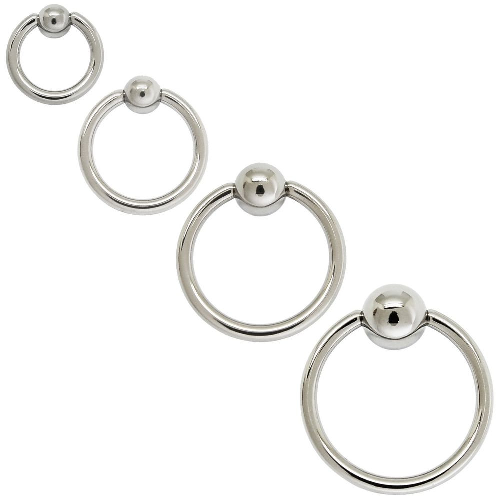 Peircings Body Jewelry
 BCR G23 titanium body piercing jewelry ball closure ring