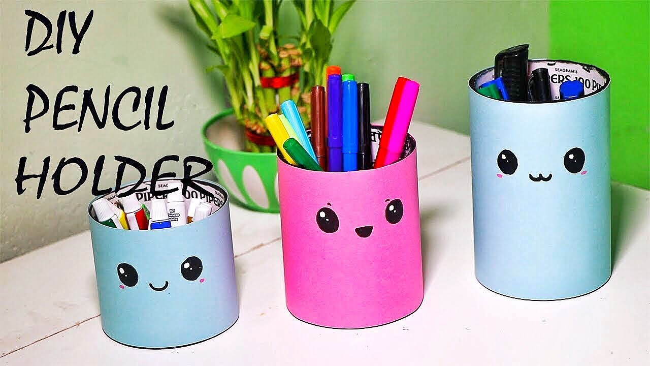 Pen Organizer DIY
 DIY PENCIL HOLDER DIY Desk Organizer