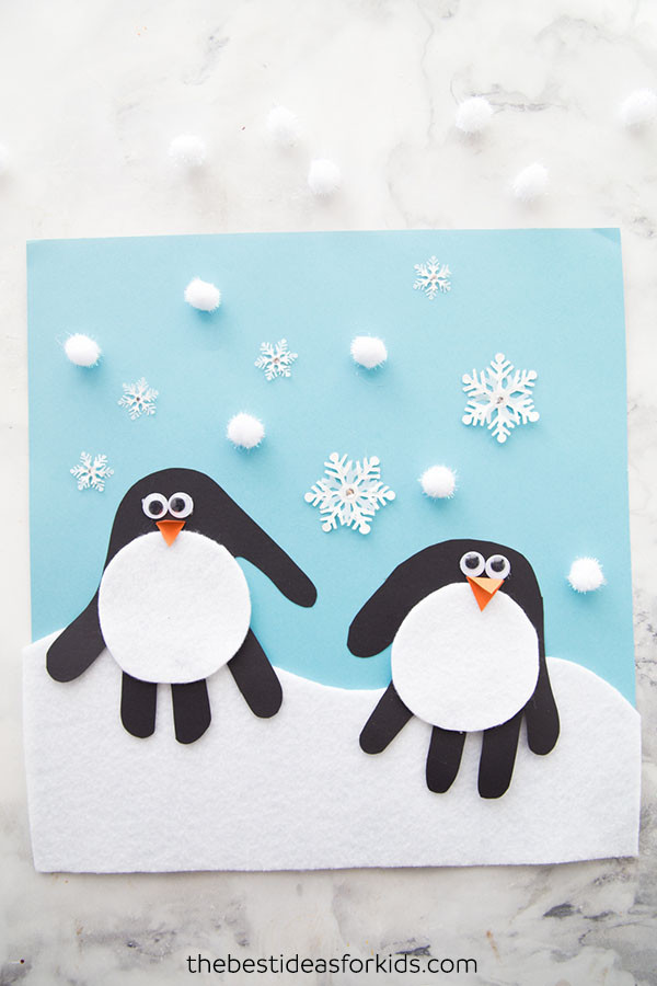Penguin Craft For Toddlers
 Handprint Penguin The Best Ideas for Kids