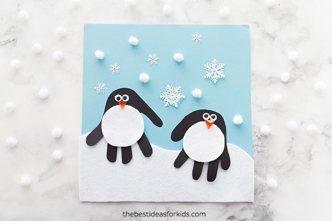Penguin Craft For Toddlers
 Handprint Penguin The Best Ideas for Kids