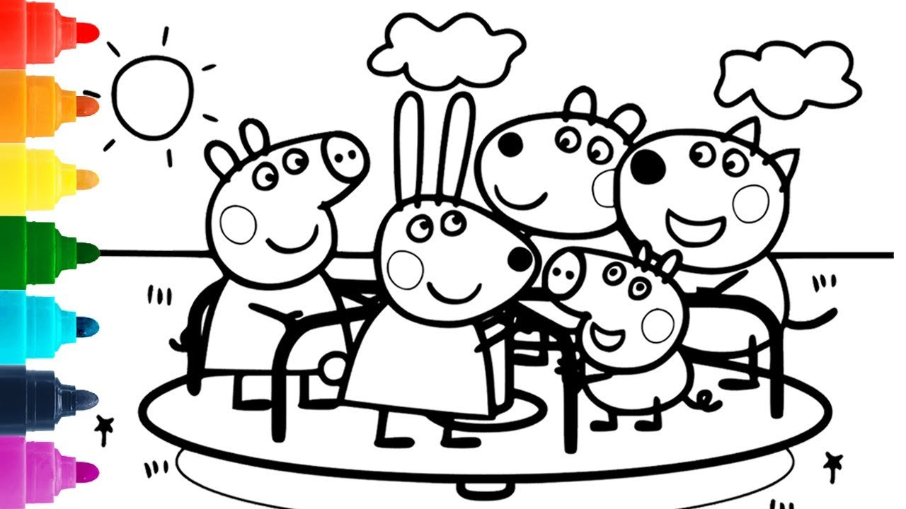 Peppa Pig Coloring Pages For Kids
 Peppa Pig Coloring & Learn Colors For Kids