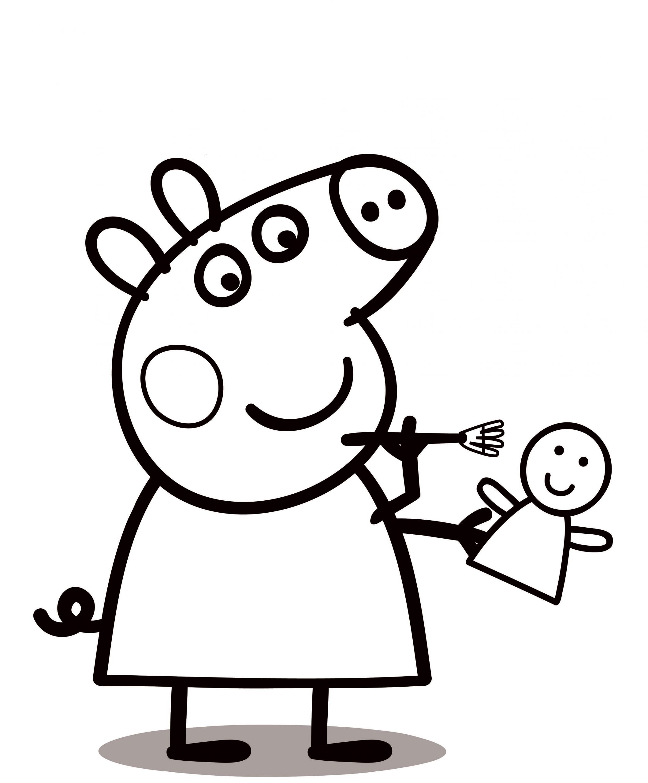 Peppa Pig Coloring Pages For Kids
 Peppa Pig coloring pages to print for free and color
