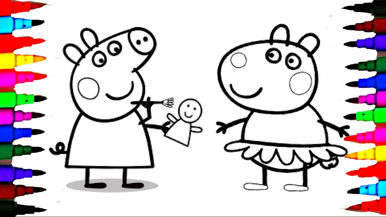 Peppa Pig Coloring Pages For Kids
 PEPPA PIG Coloring Book Pages Kids Fun Art Activities