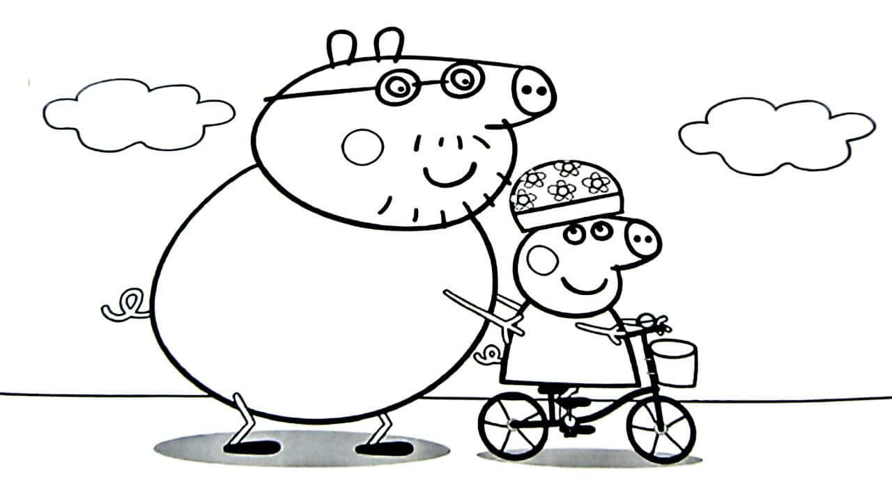 Peppa Pig Coloring Pages For Kids
 25 Best Coloring Pages for Kids Peppa Pig Home Family