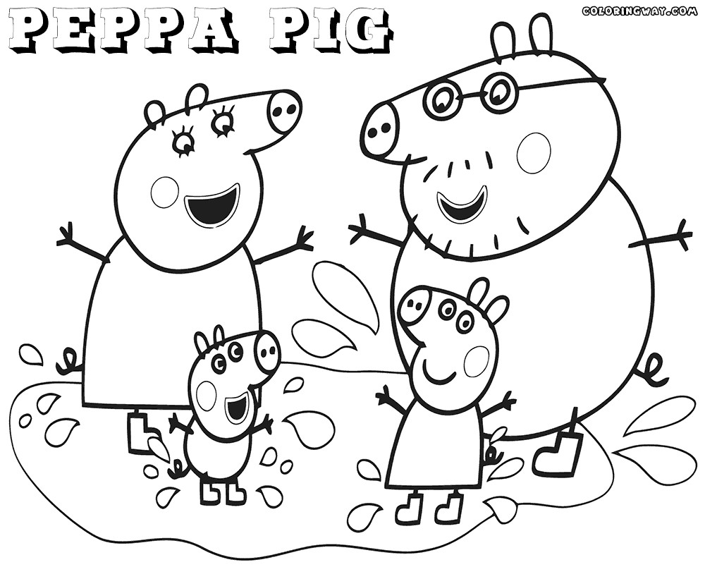 Peppa Pig Coloring Pages For Kids
 Peppa Pig coloring pages