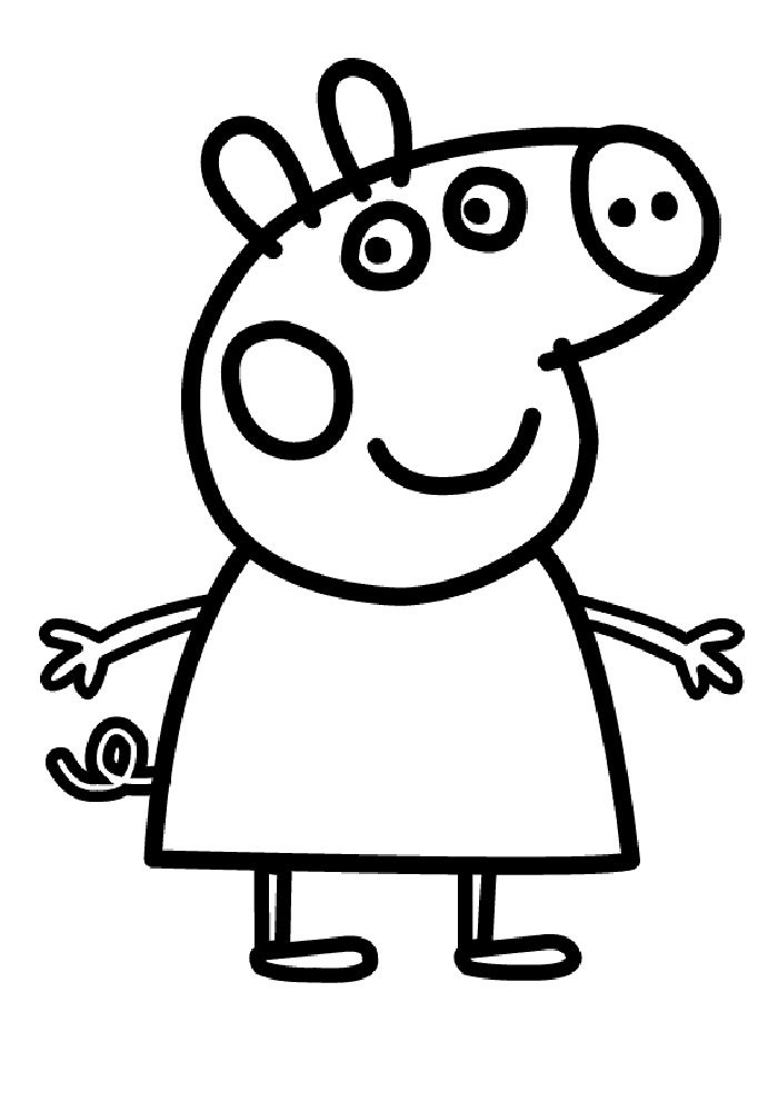 Peppa Pig Coloring Pages For Kids
 Kids n fun
