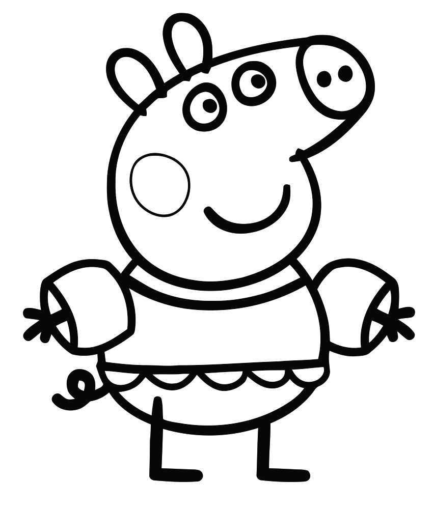 Peppa Pig Coloring Pages For Kids
 Peppa Pig coloring pages to print for free and color