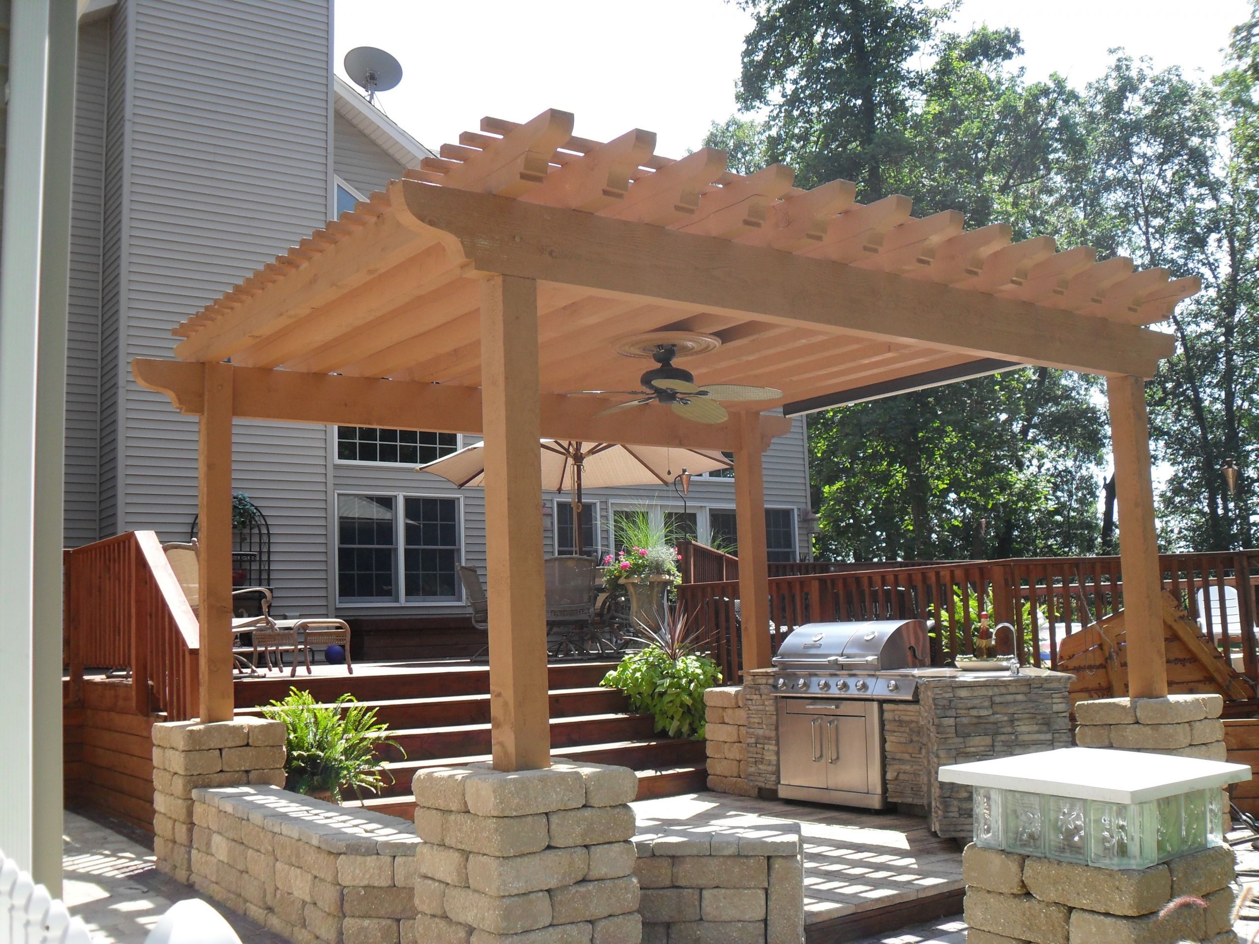 Pergola Kitchen Outdoor
 Pergolas Arbors First Class Decks