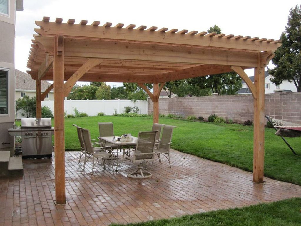 Pergola Plans DIY
 Plan For An Easy 16 x 20 DIY Solid Wood Pergola or