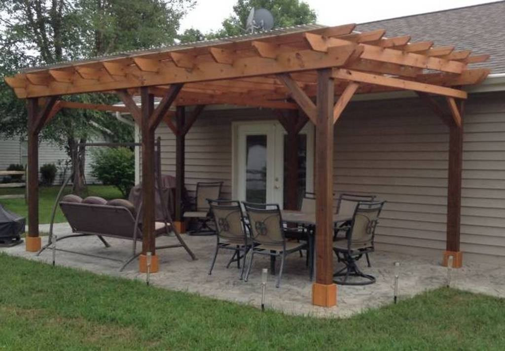 Pergola Plans DIY
 Covered Pergola Plans 12x24 Outside Patio Wood Design