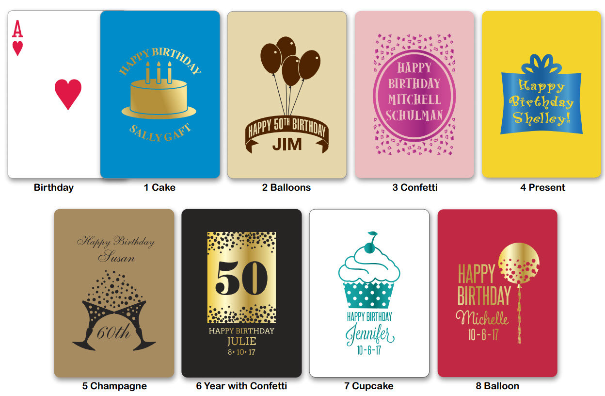 Personalized Birthday Cards
 Personalized Playing Cards Birthday
