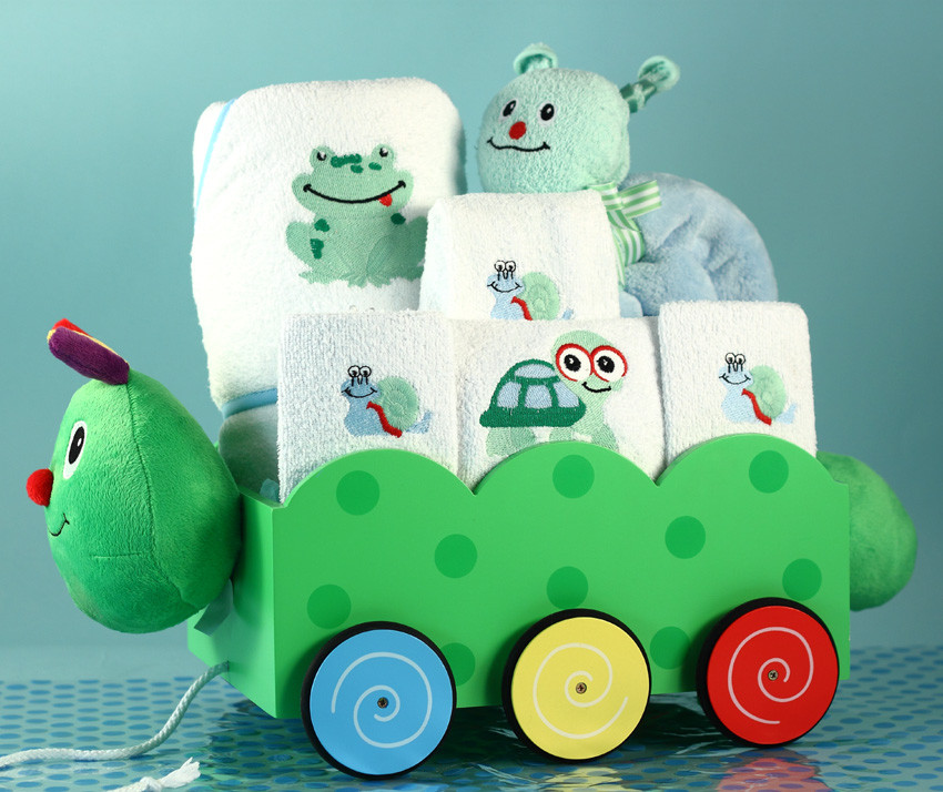 Personalized Gifts For Baby Boy
 Unique Baby Boy Gift Caterpillar Wagon Gift Set
