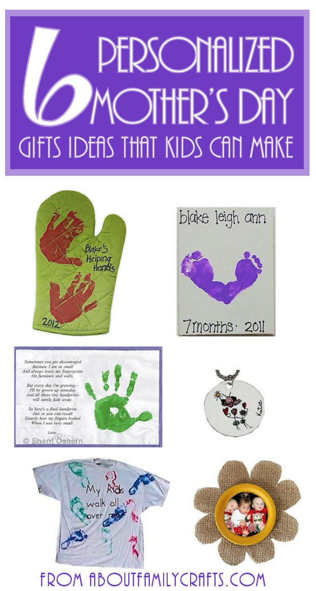 Personalized Mother'S Day Gift Ideas
 6 Mother’s Day Gifts Ideas for Kids to Make