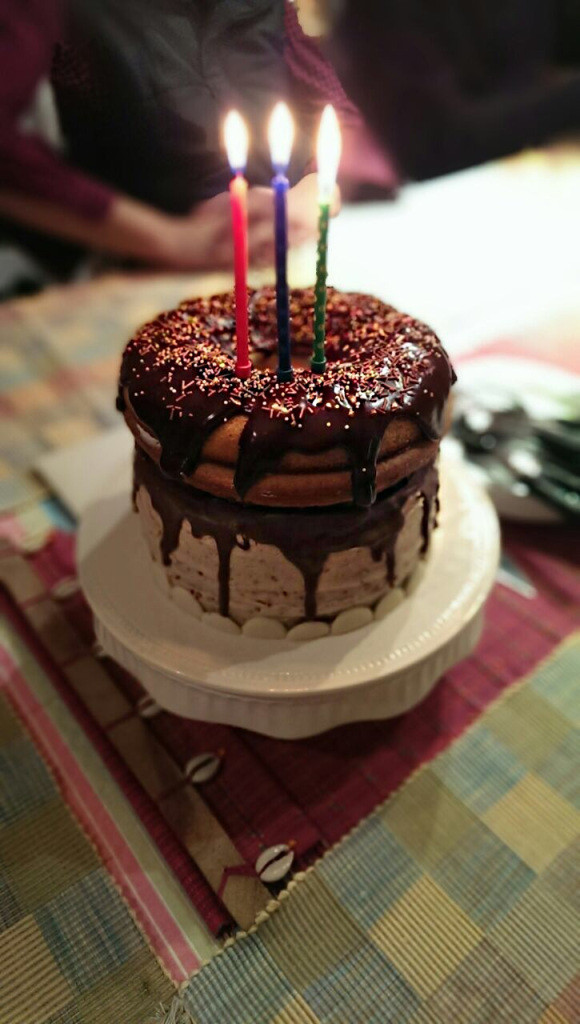 Photo Of Birthday Cake
 Giant Doughnut Birthday Cake – BakedByH