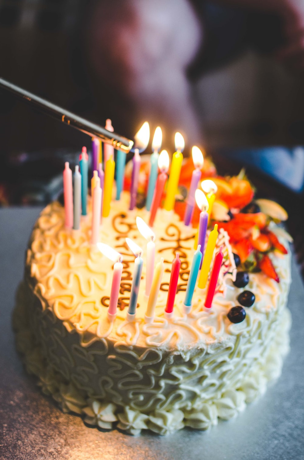 Photo Of Birthday Cake
 icing cake on table photo – Free Birthday cake Image on