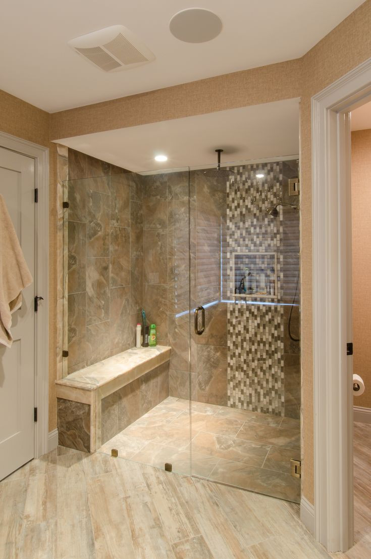 Picture Of Bathroom Showers
 Shower Ideas large tile shower with custom shower seat