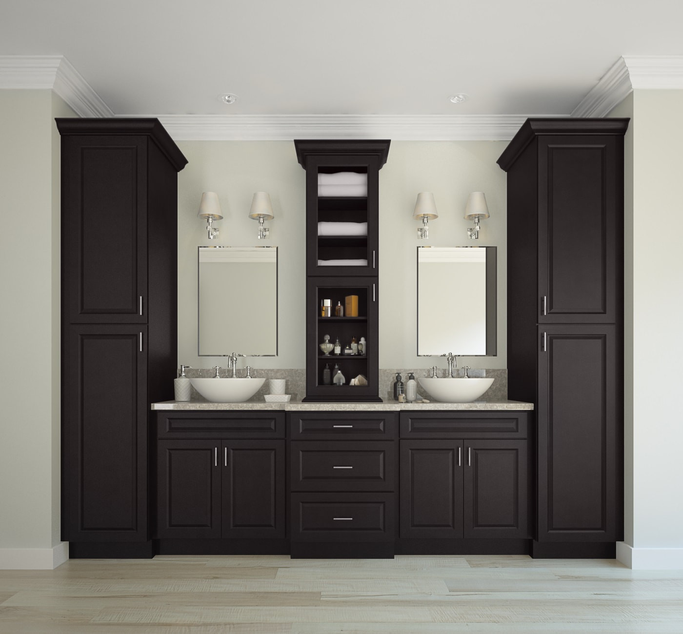 Pictures Of Bathroom Cabinets
 Dakota Espresso Ready to Assemble Bathroom Vanities