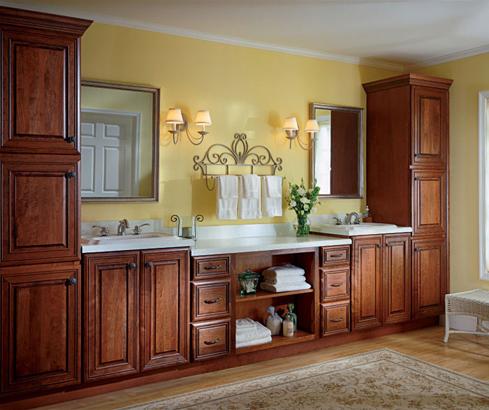 Pictures Of Bathroom Cabinets
 Cherry Bathroom Cabinets Kemper Cabinetry