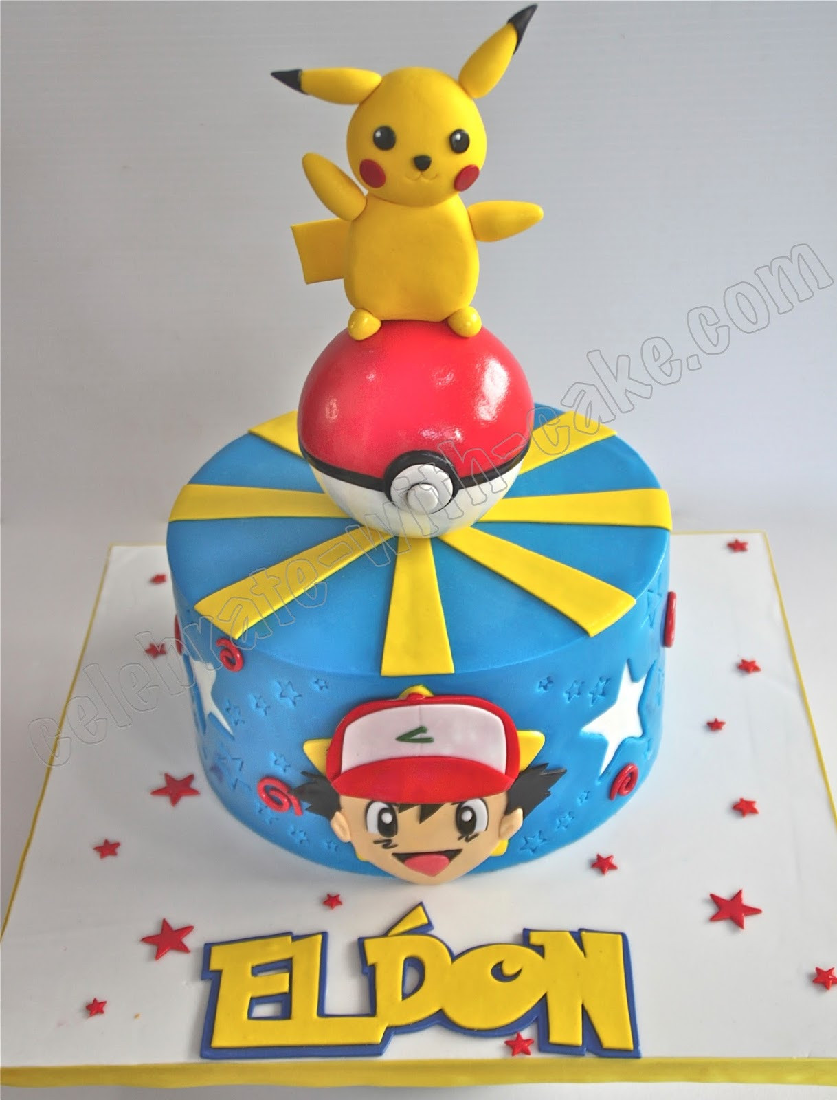 Pikachu Birthday Cake
 Celebrate with Cake Pokemon Ash & Pikachu Cake