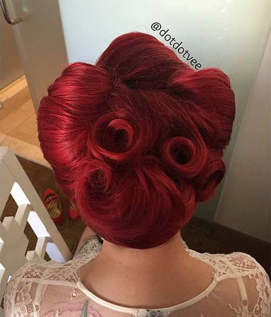 Pin Up Updo Hairstyles
 21 Pin Up Hairstyles That Are Hot Right Now