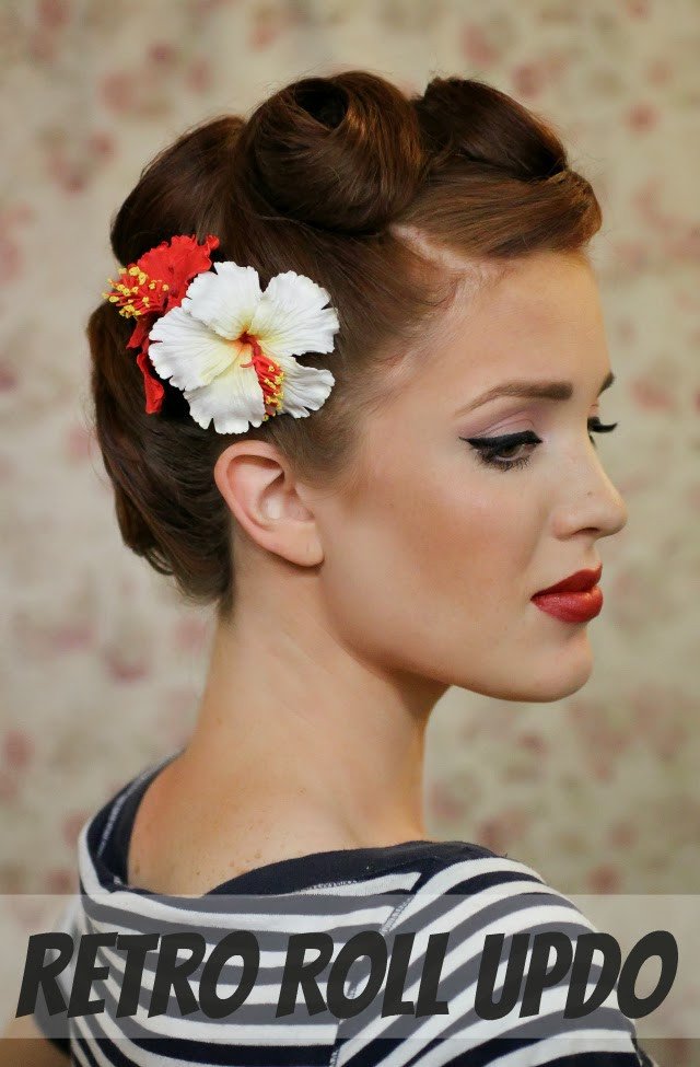 Pin Up Updo Hairstyles
 17 Vintage Hairstyles With Tutorials for You to Try