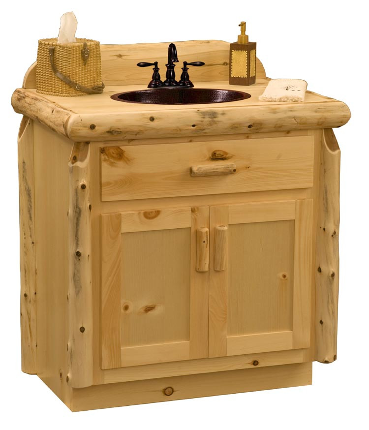 Pine Bathroom Cabinet
 Knotty Pine Bathroom Vanity Rustic North Woods Cabinets