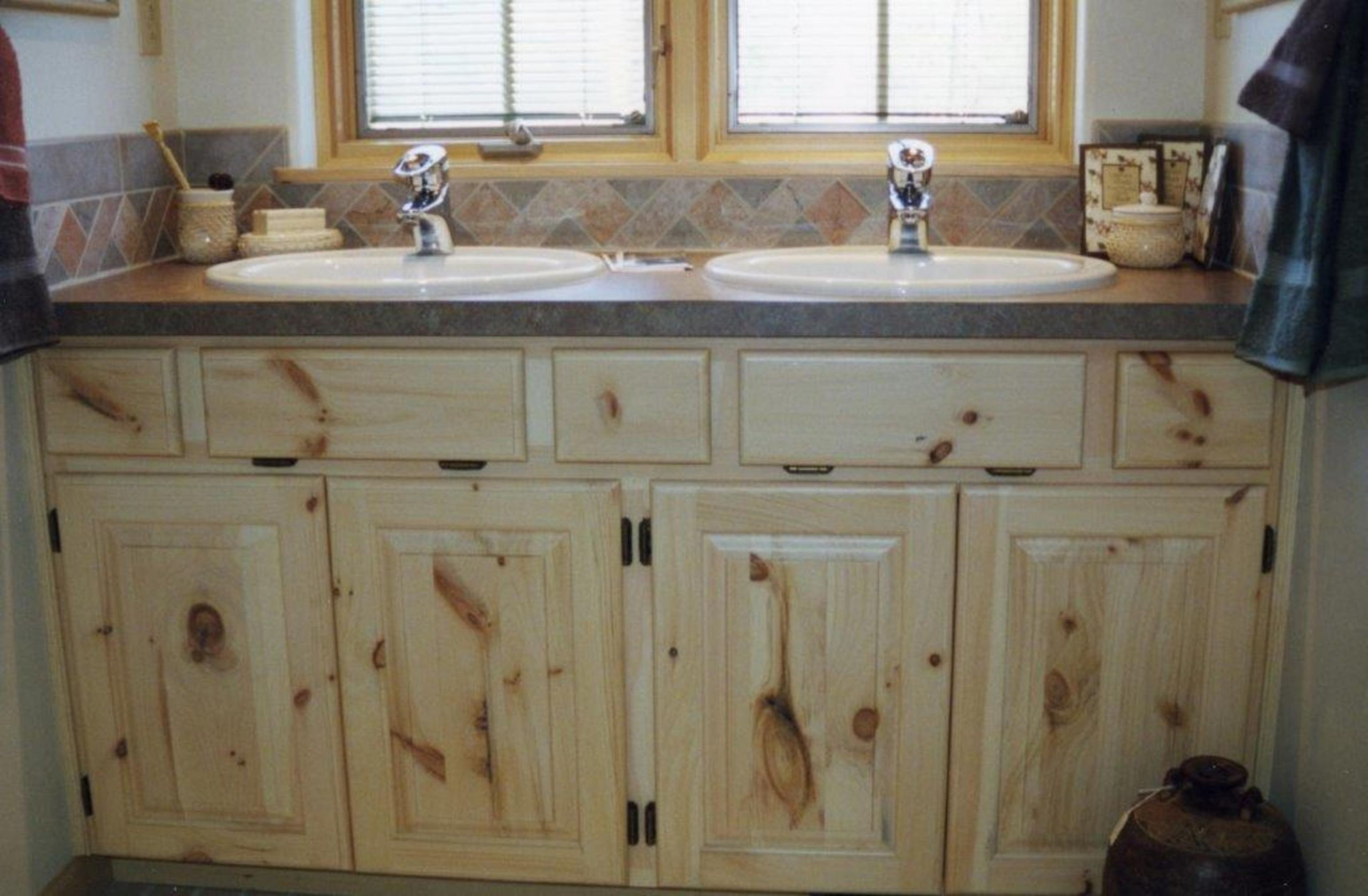 Pine Bathroom Cabinet
 Affordable Custom Cabinets Showroom