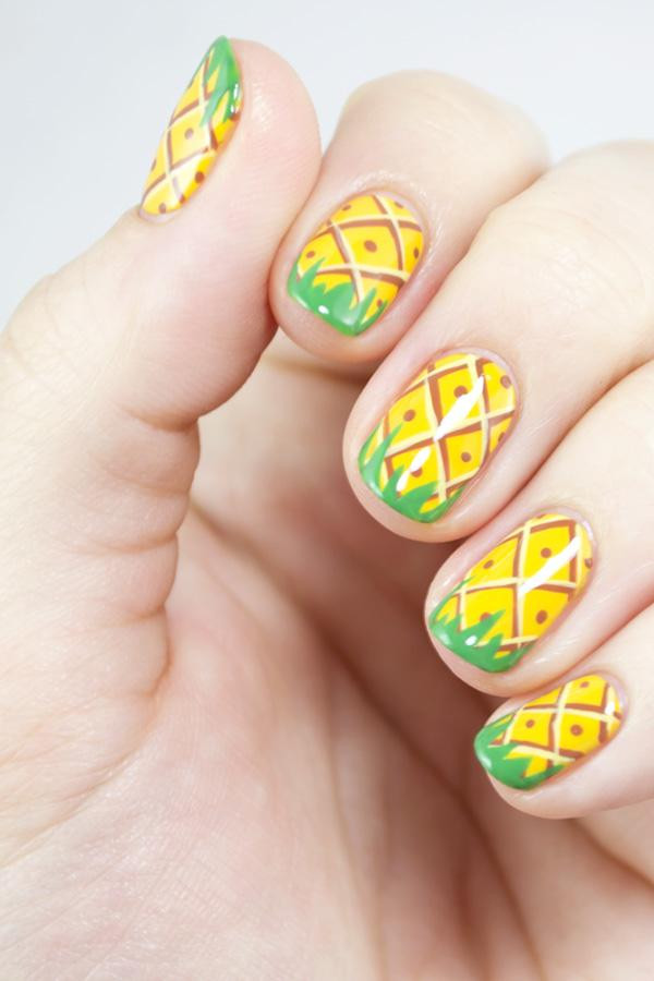 Pineapple Nail Art
 Summer Nails Pineapple Party Nail Art