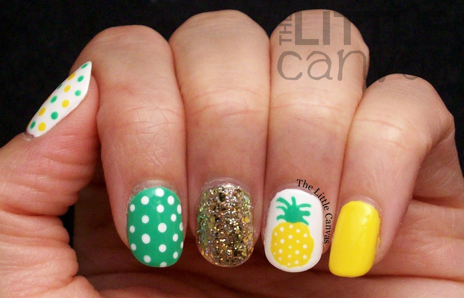 Pineapple Nail Art
 The e with the Best Pineapple Manicure Ever The Little