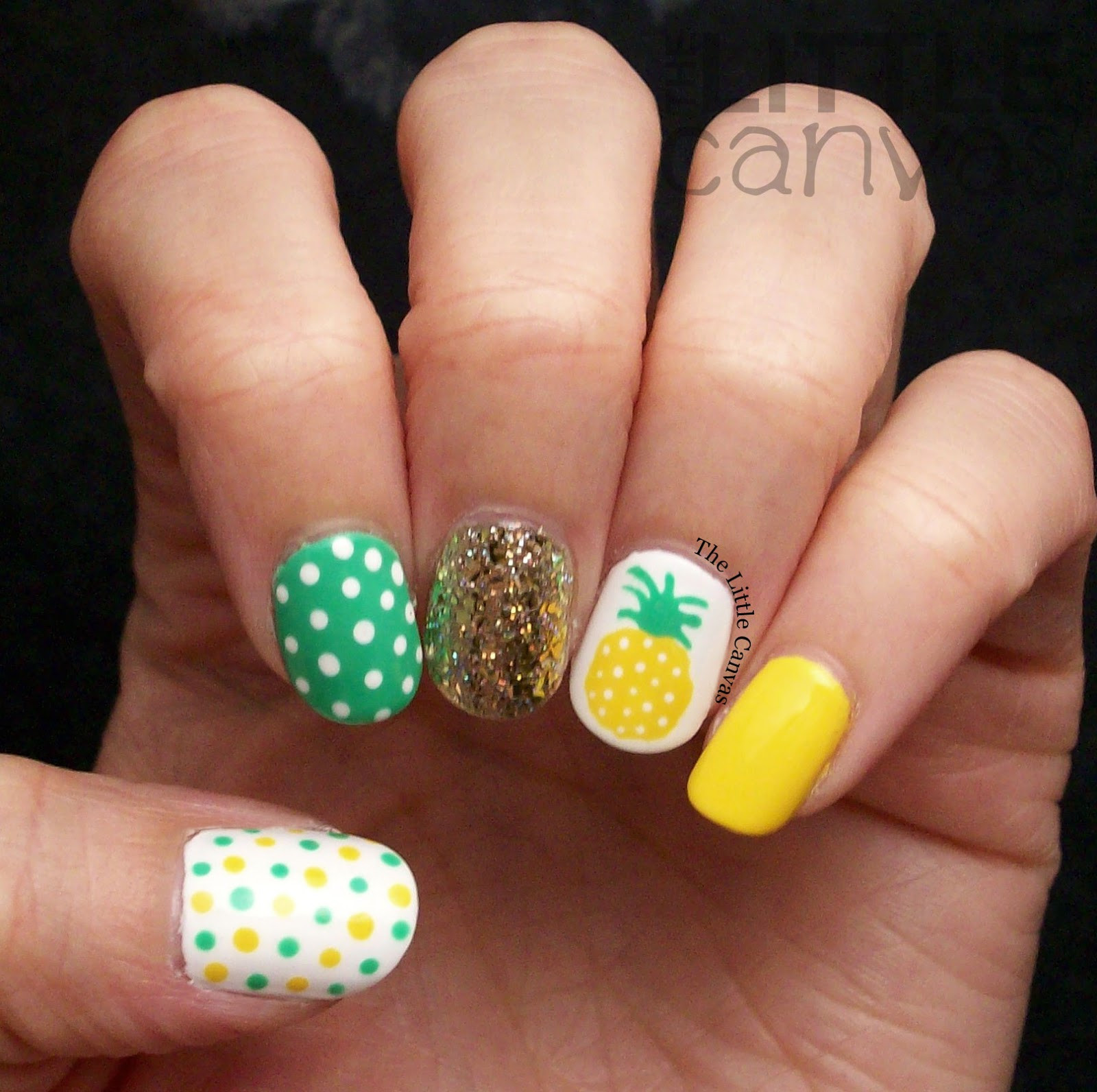 Pineapple Nail Art
 The e with the Best Pineapple Manicure Ever The Little